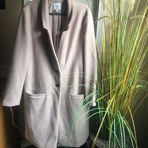 Old Navy blush pink long coat